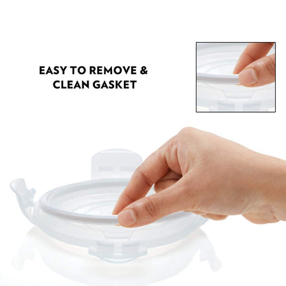 My Borosil Glass Lunchboxes 320 ml x 2 Indigo Glass Lunchbox, Square x 2 (Flat Bag)