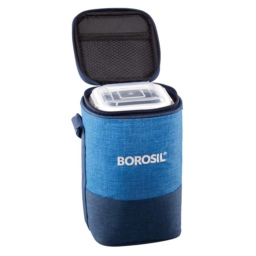 My Borosil Glass Lunchboxes 320 ml x 3 Prime Glass Lunchbox, Square x 3