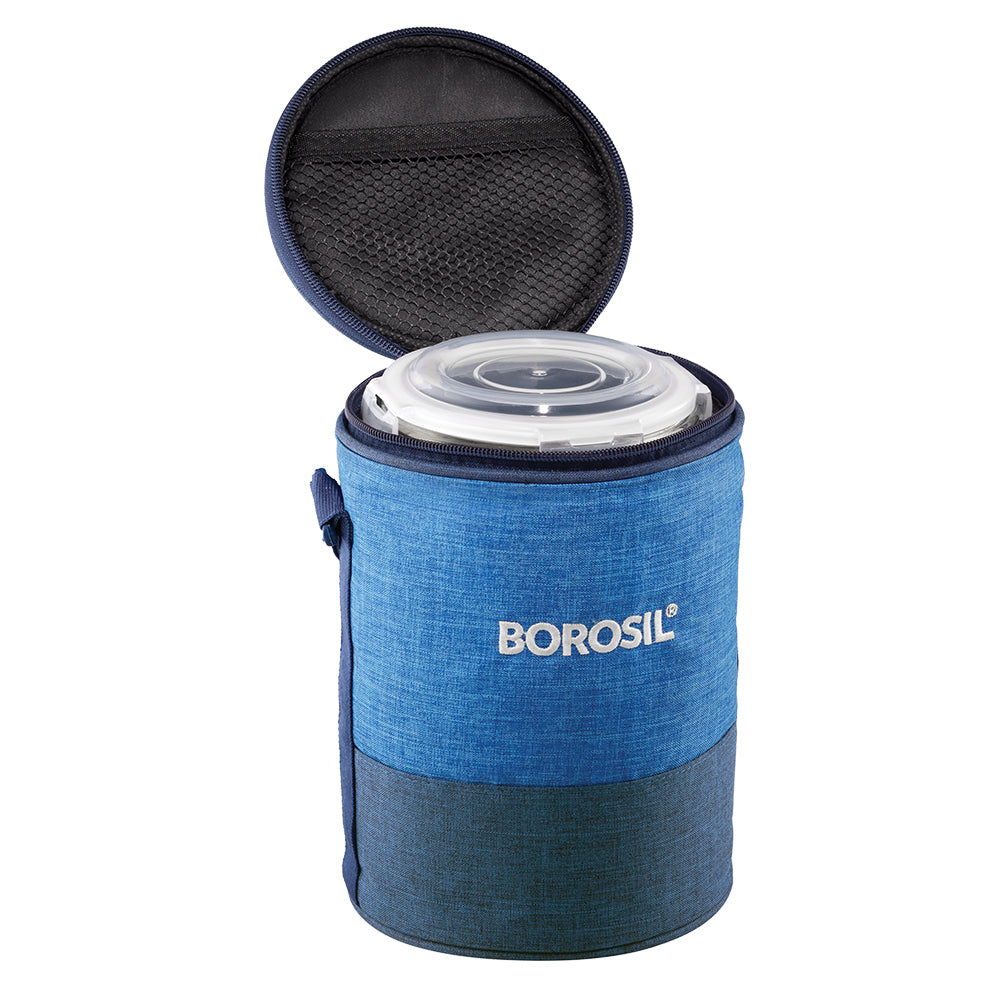 My Borosil Glass Lunchboxes 400 ml x 3 Prime Glass Lunchbox, Round x 3