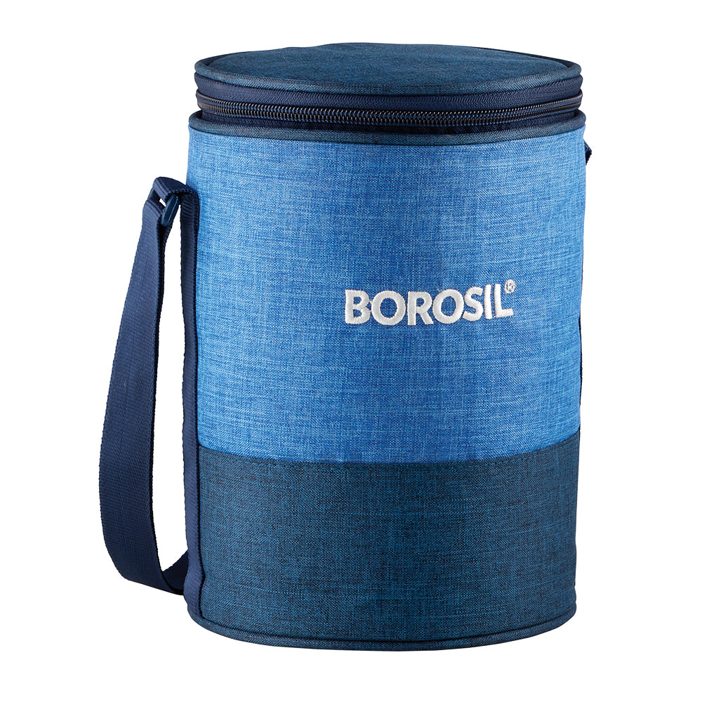 My Borosil Glass Lunchboxes 400 ml x 3 Prime Glass Lunchbox, Round x 3