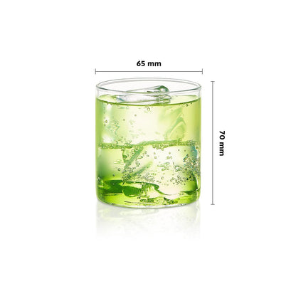 My Borosil Glass Tumblers 205 ml x 6 Vision Squat Glass, Set of 6
