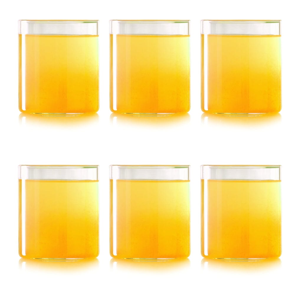 My Borosil Glass Tumblers 205 ml x 6 Vision Squat Glass, Set of 6