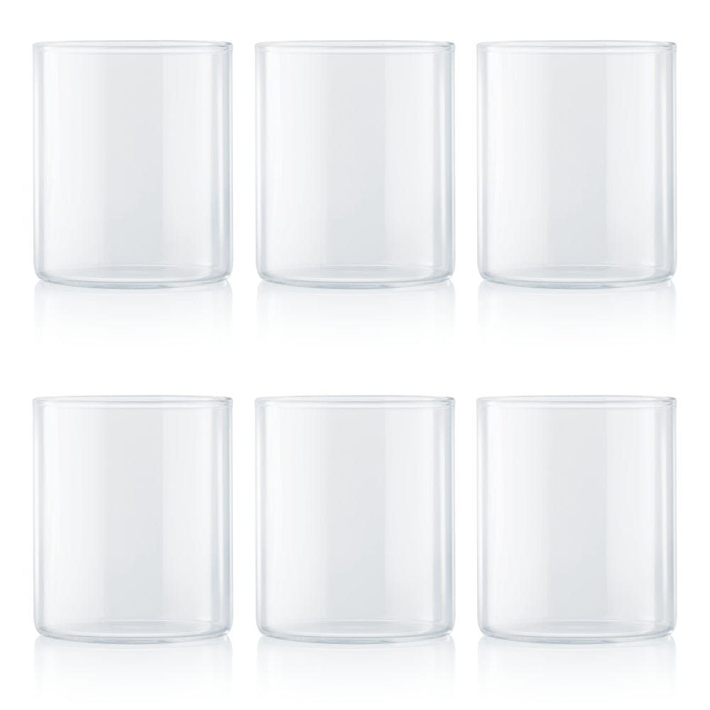 My Borosil Glass Tumblers 205 ml x 6 Vision Squat Glass, Set of 6