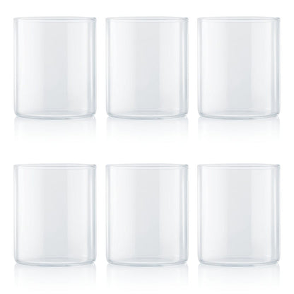 My Borosil Glass Tumblers 205 ml x 6 Vision Squat Glass, Set of 6