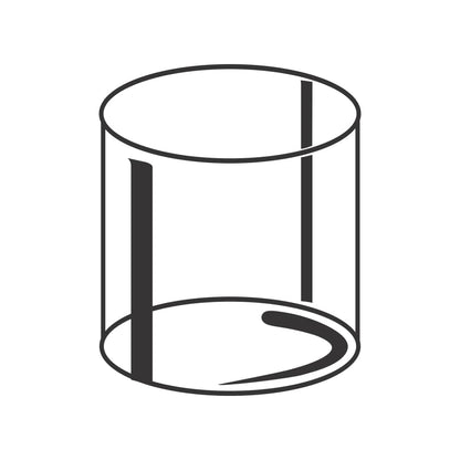 My Borosil Glass Tumblers 205 ml x 6 Vision Squat Glass, Set of 6