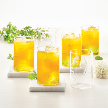 Borosil Drinking Glasses 12 Oz (350 ML) Set of 6, Clear Kitchen Glassware  Tumblers, BPA Free, Odor Resistant Dishwasher Safe, Juego De Vasos De Vidrio  Moderno Para Agua 