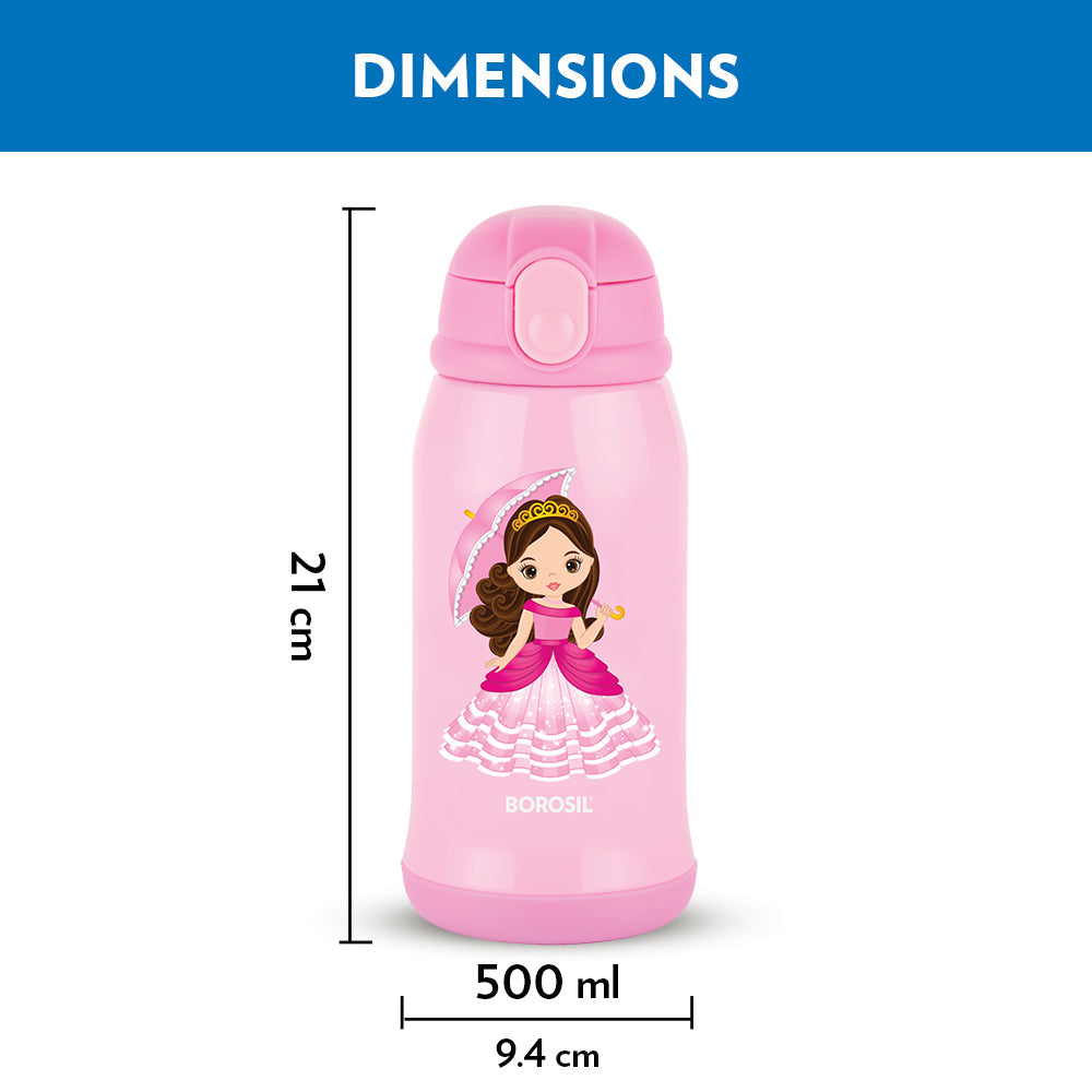 My Borosil Kids Bottles 500 ml Princess Kids Sipper