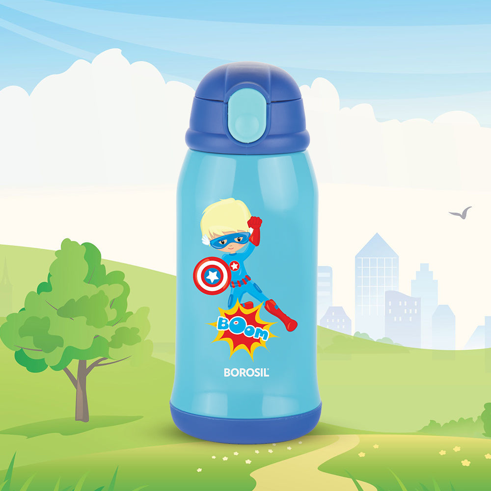 My Borosil Kids Bottles 500 ml Superhero Kids Sipper