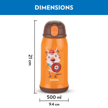 My Borosil Kids Bottles 500 ml Tigry Kids Sipper