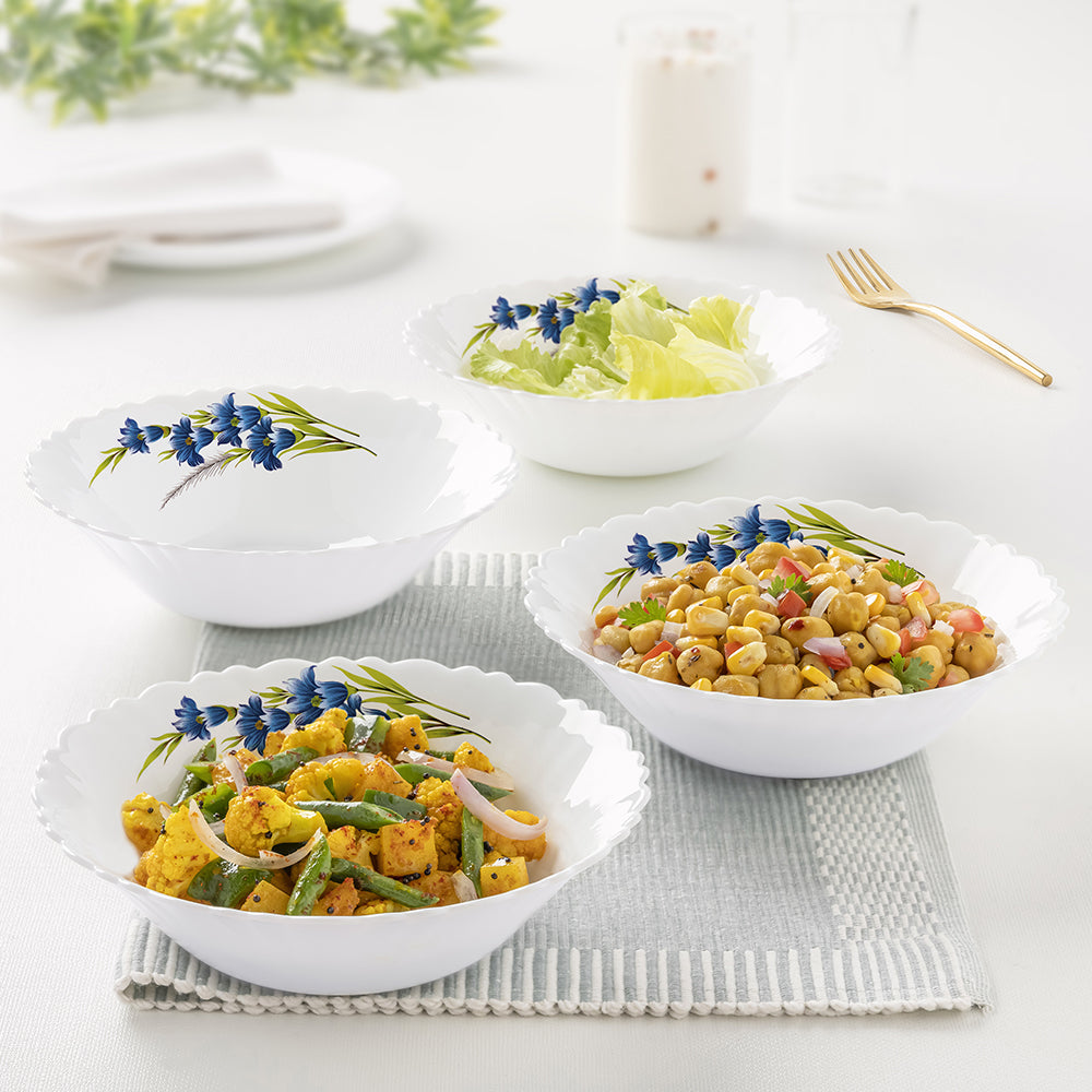 My Borosil Mixing & Serving Bowls 4 pc Set Nina Festive Glory Set