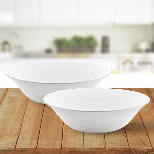 My Borosil Opalware Mixing & Serving Bowls 4 pc Set White Multipurpose Bowl