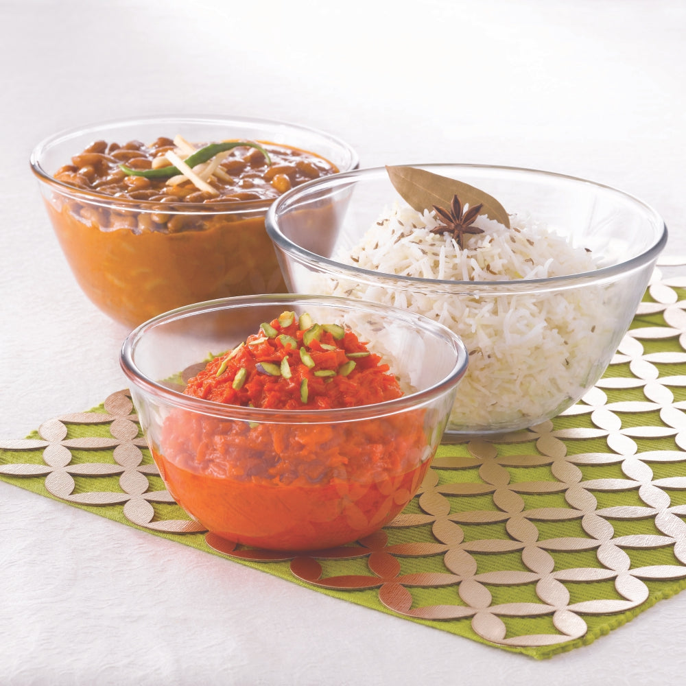 Mixing & Serving Glass Bowl Set