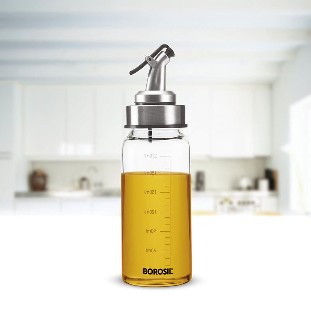 Clear Glass Oil Dispenser Small