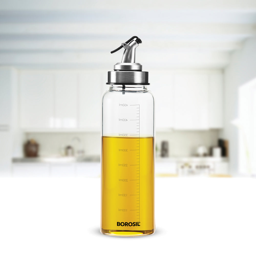 Clear Glass Oil Dispenser Bottle