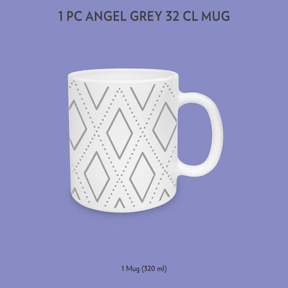 My Borosil Opalware Coffee Mugs & Travel Mugs 1 x 320 ml Angel Grey Mug Set