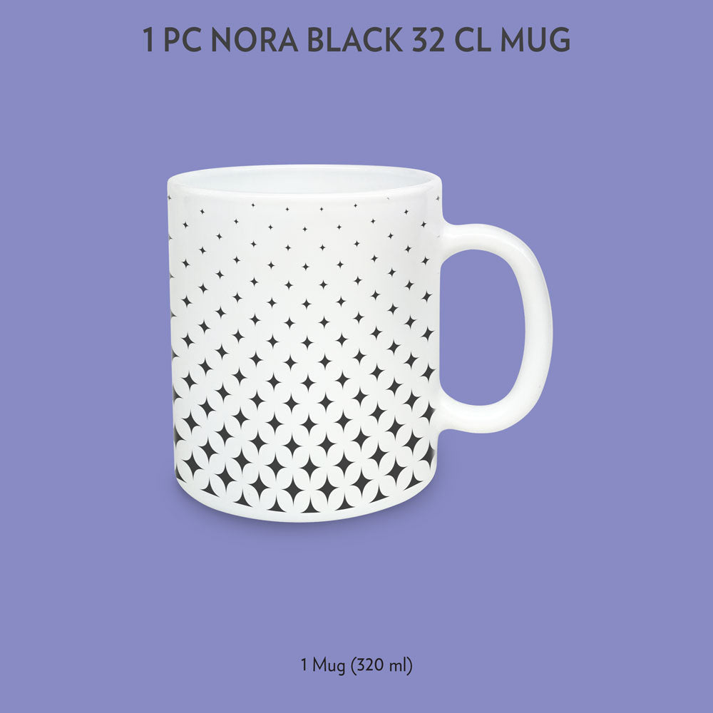 My Borosil Opalware Coffee Mugs & Travel Mugs 1 x 320 ml Nora Black Mug