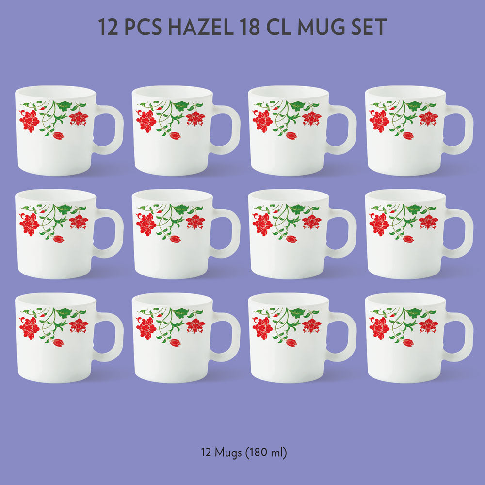 My Borosil Opalware Coffee Mugs & Travel Mugs 12 x 180 ml Hazel Mug Set