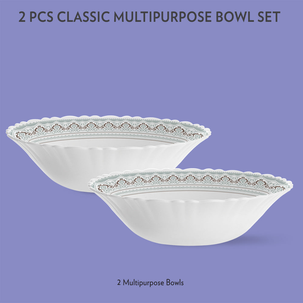 My Borosil Opalware Mixing & Serving Bowls 2 pc Set Classic Multipurpose Bowl