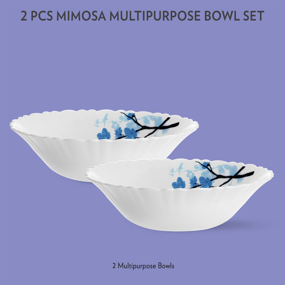 My Borosil Opalware Mixing & Serving Bowls 2 pc Set Mimosa Multipurpose Bowl