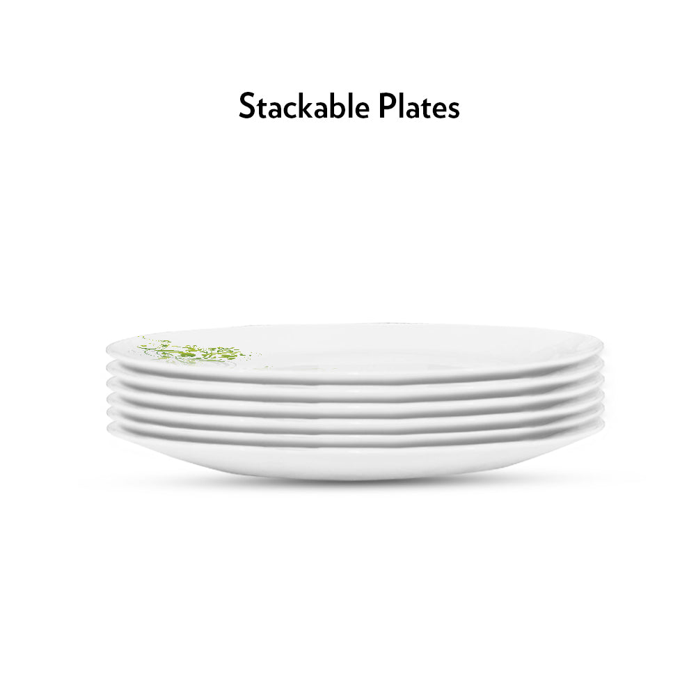 My Borosil Plate Sets 6 pc Set Erba Full Plate Set