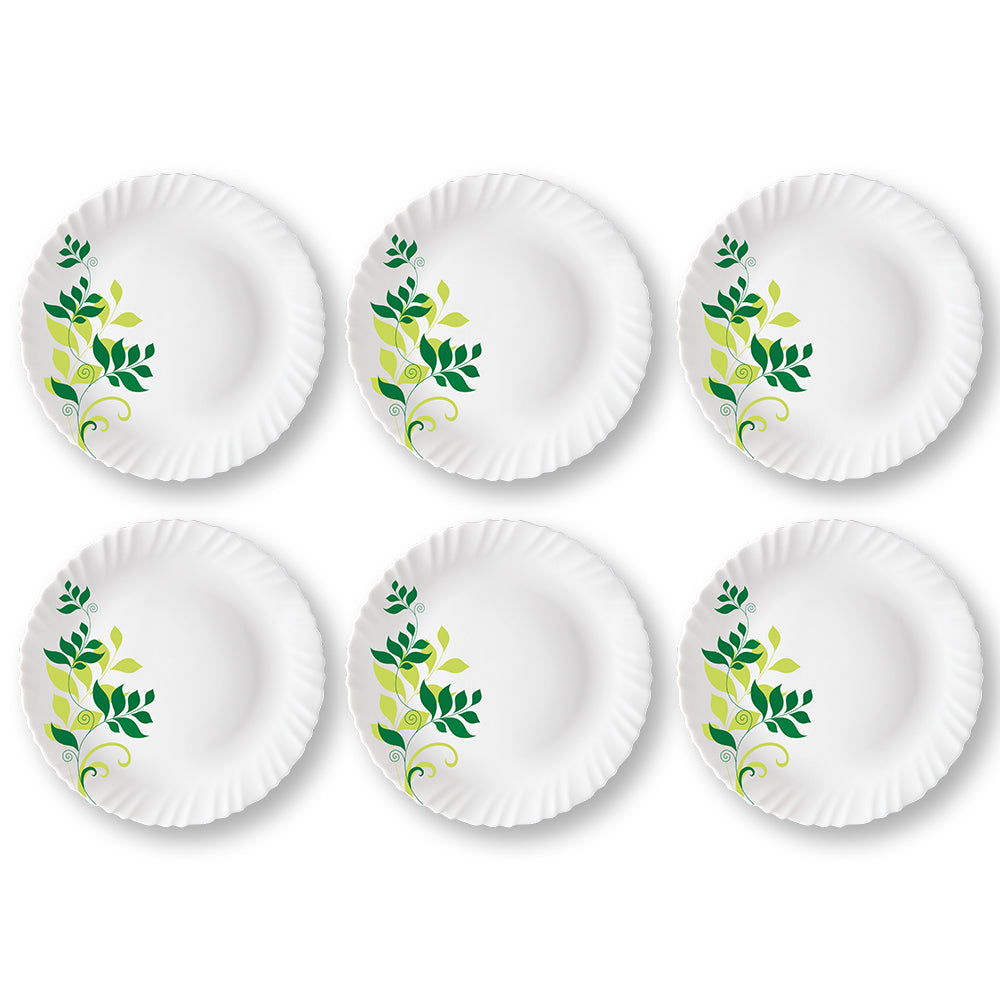 My Borosil Plate Sets 6 pc Set Fern Full Plate Set