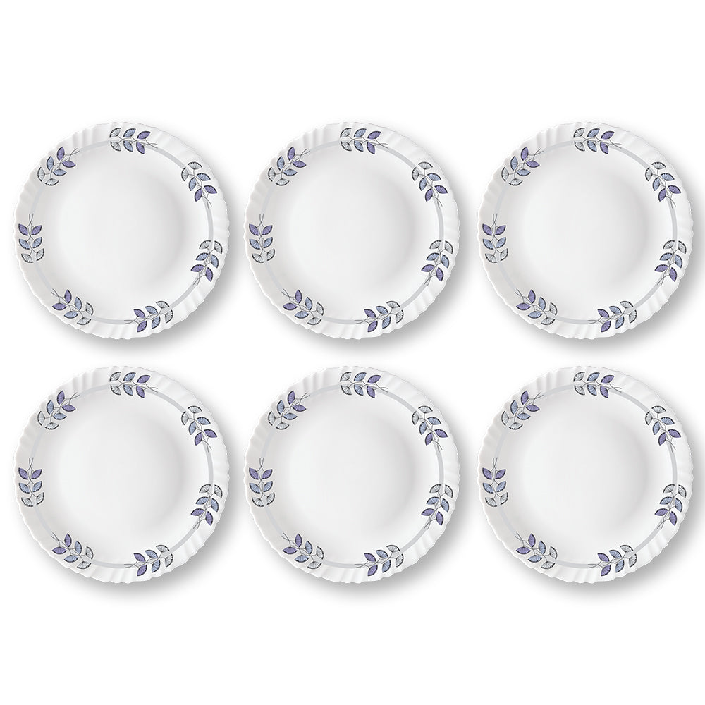 My Borosil Plate Sets 6 pc Set Floret Full Plate Set