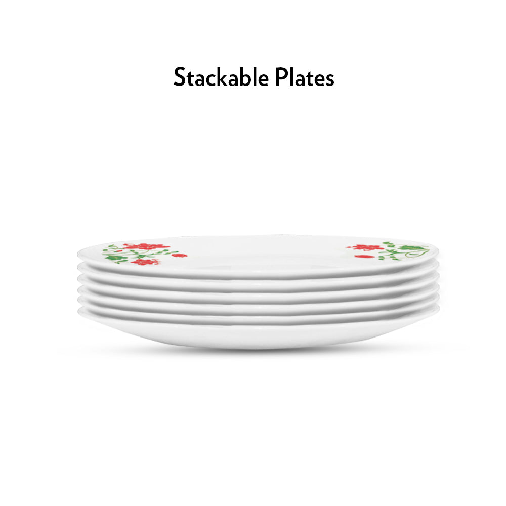 My Borosil Plate Sets 6 pc Set Hazel Full Plate Set