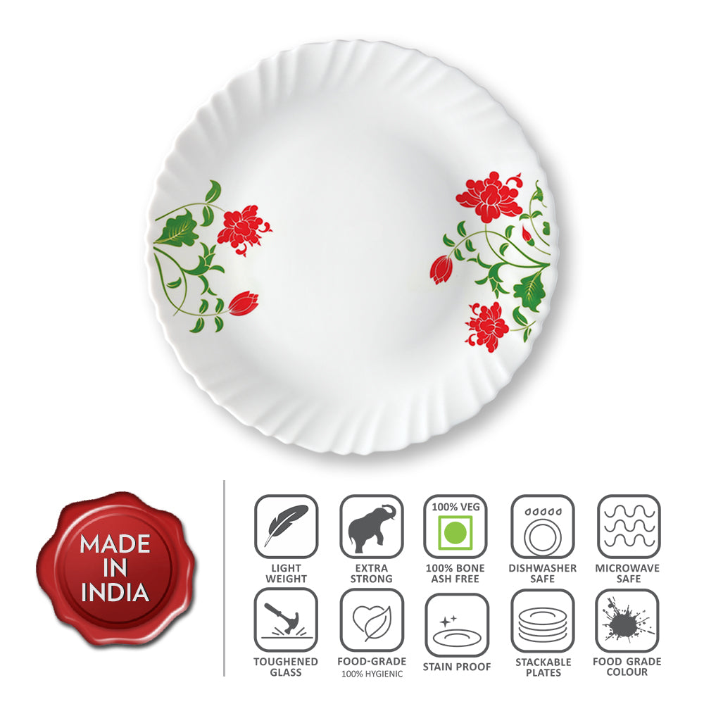 My Borosil Plate Sets 6 pc Set Hazel Full Plate Set