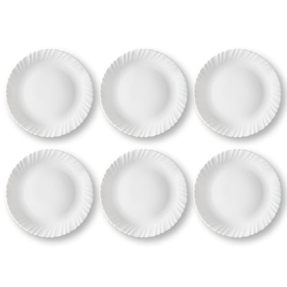 My Borosil Plate Sets 6 pc Set White Full Plate Set