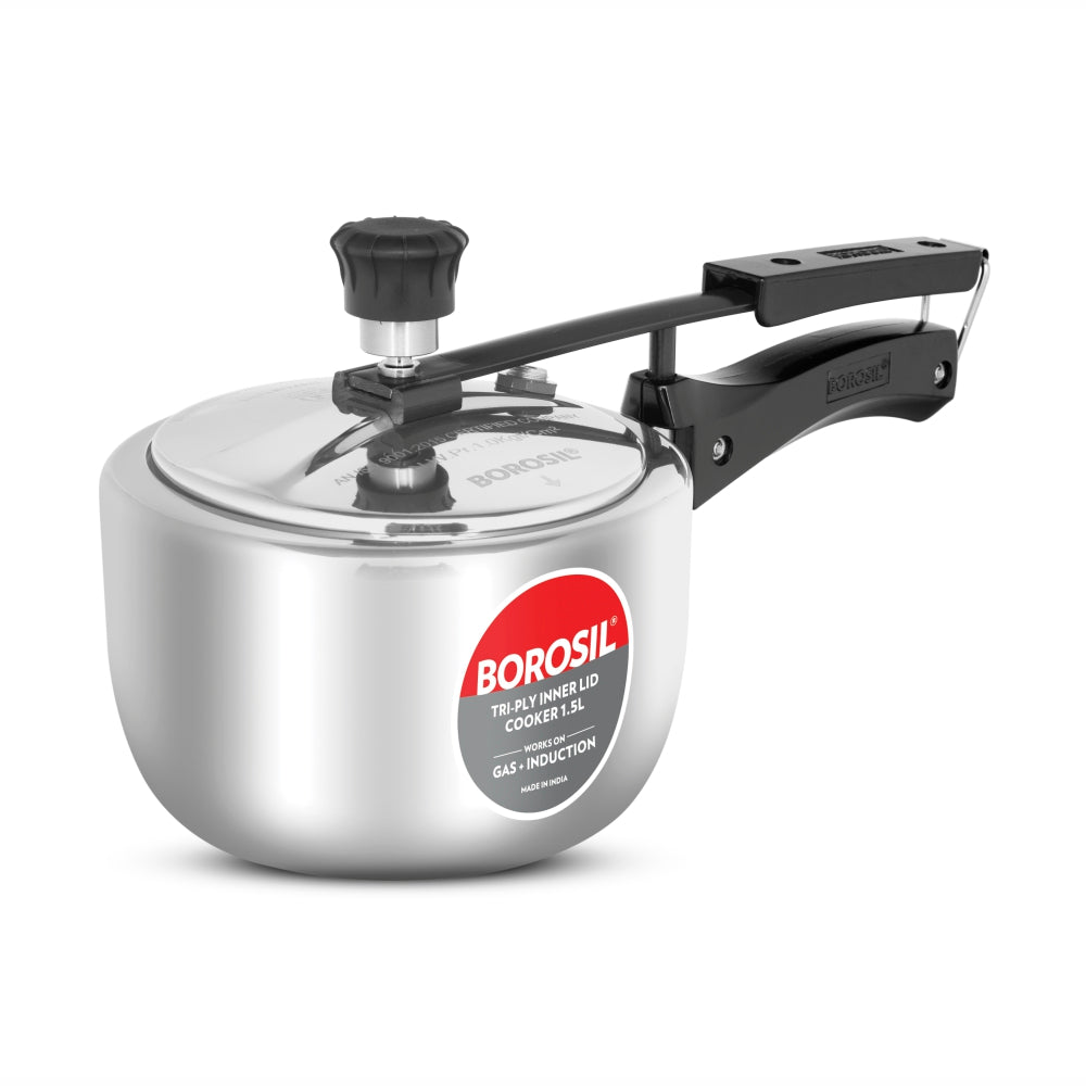 My Borosil Pressure Cookers 1.5 L Inner Lid Tri-Ply Pressure Cooker