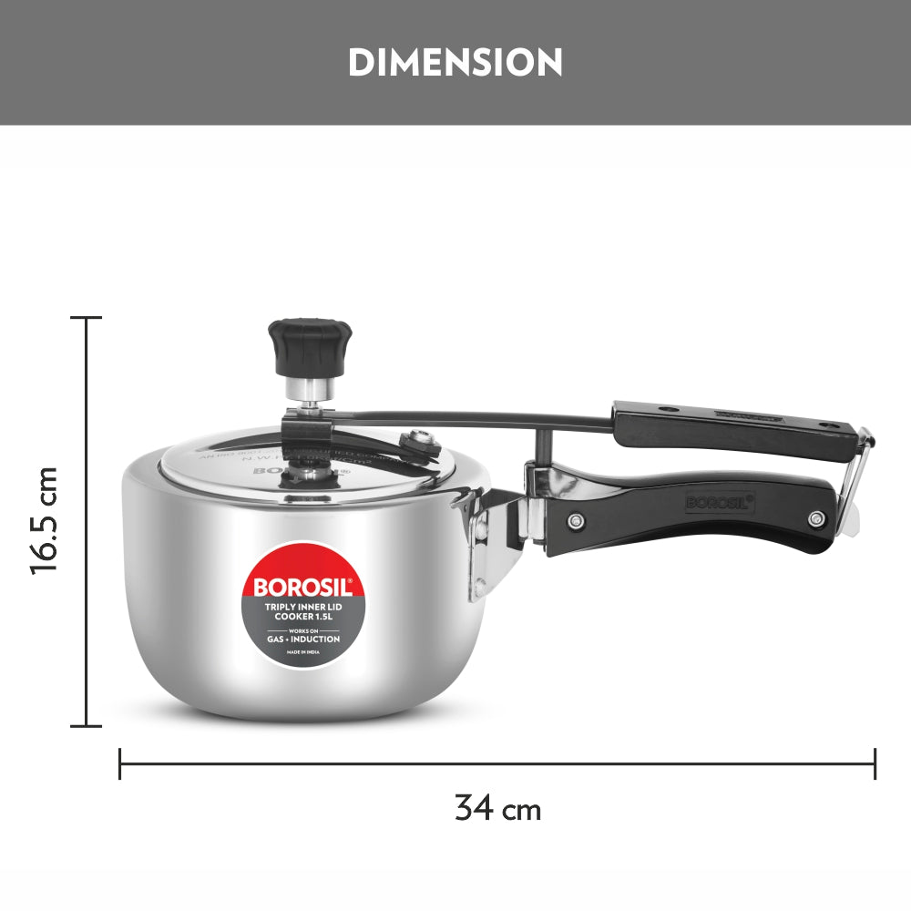 My Borosil Pressure Cookers Inner Lid Tri-Ply Pressure Cooker