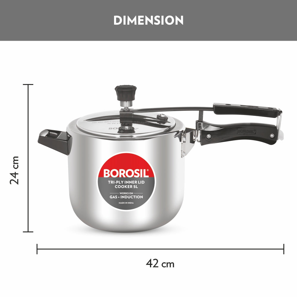 My Borosil Pressure Cookers Inner Lid Tri-Ply Pressure Cooker