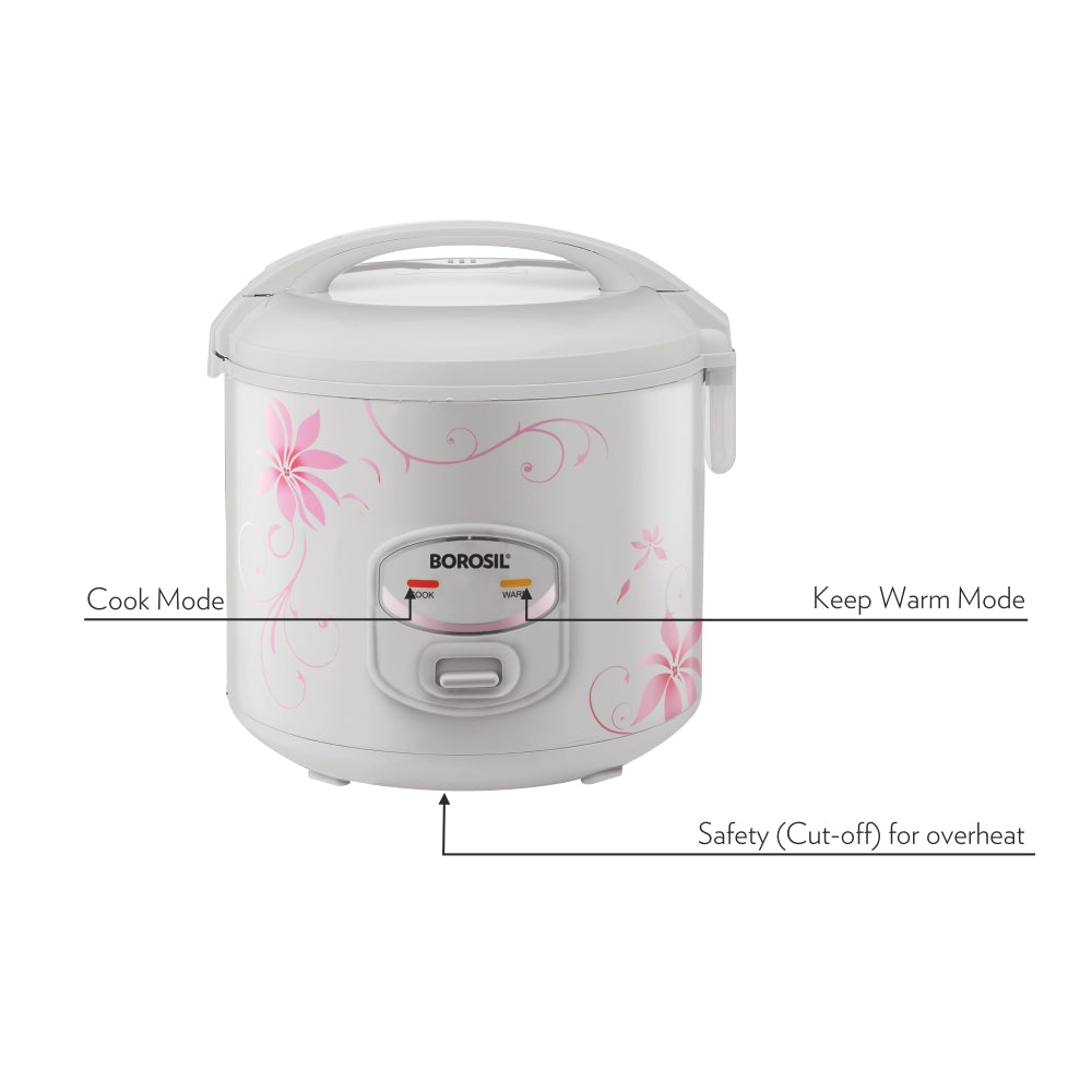 My Borosil Rice Cookers Pronto Deluxe II Cooker, 1.8L