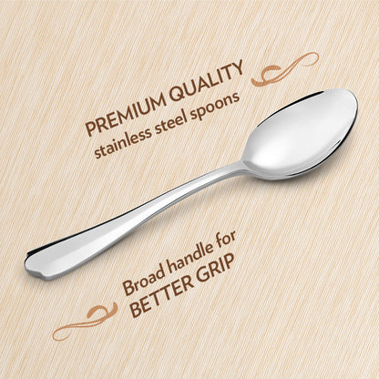 My Borosil Stainless Steel Cutlery Set of 6 - 13.5 cm Eva Tea Spoon, Set of 6