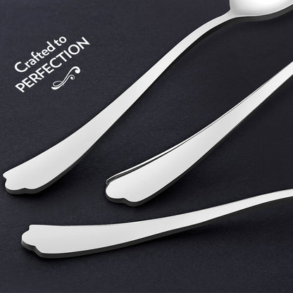 My Borosil Stainless Steel Cutlery Set of 6 - 16 cm Eva Dessert Spoon, Set of 6