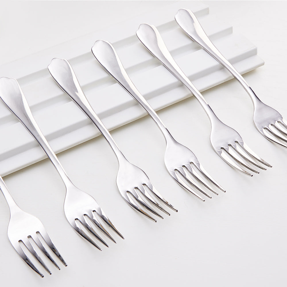 Borosil Eva Dinner Fork, Set of 6-18 cm India
