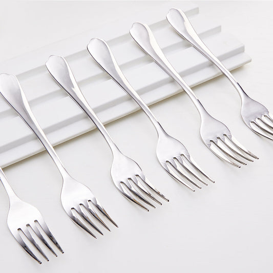 My Borosil Stainless Steel Cutlery Set of 6 - 18 cm Eva Dinner Fork, Set of 6