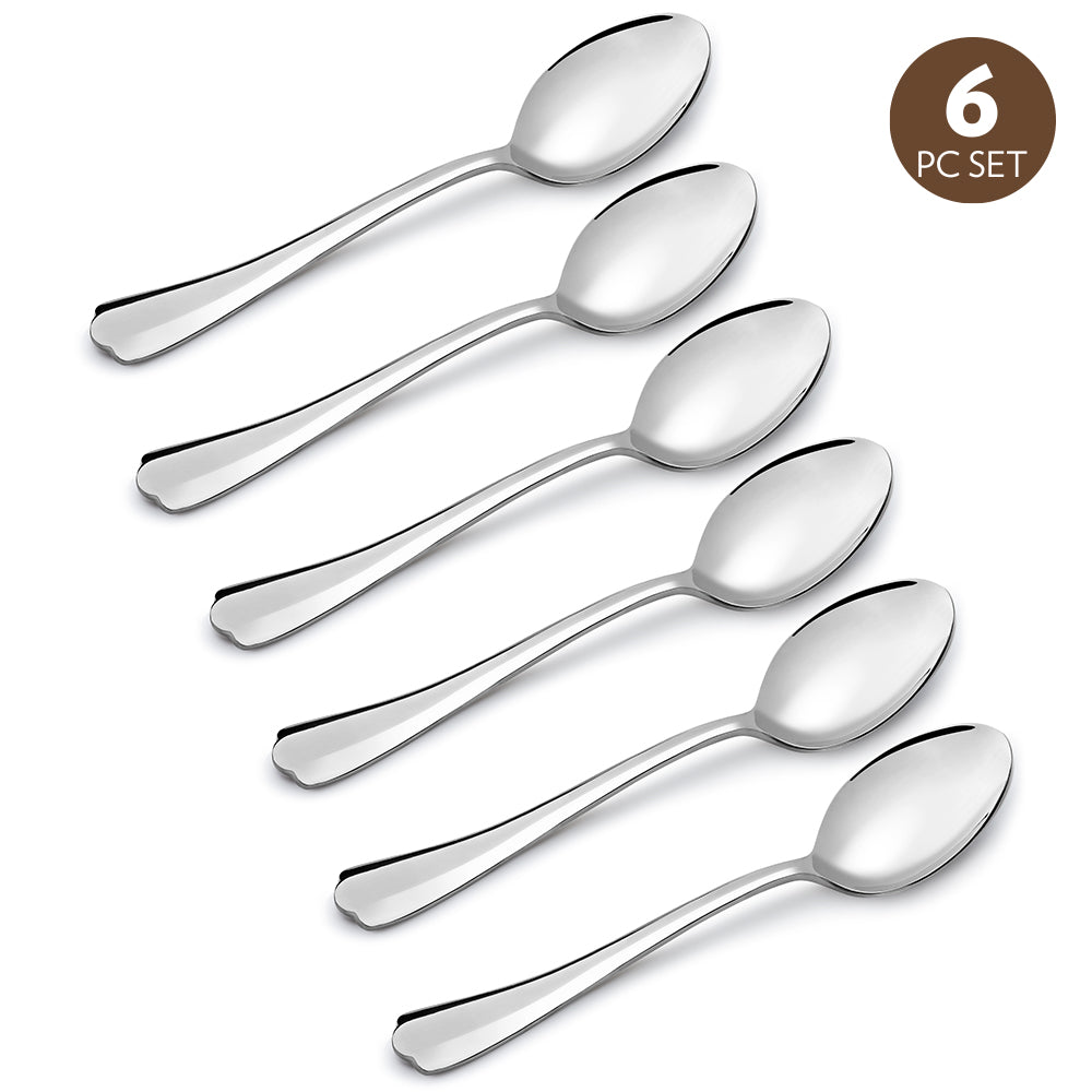 My Borosil Stainless Steel Cutlery Set of 6 - 18 cm Eva Dinner Spoon, Set of 6