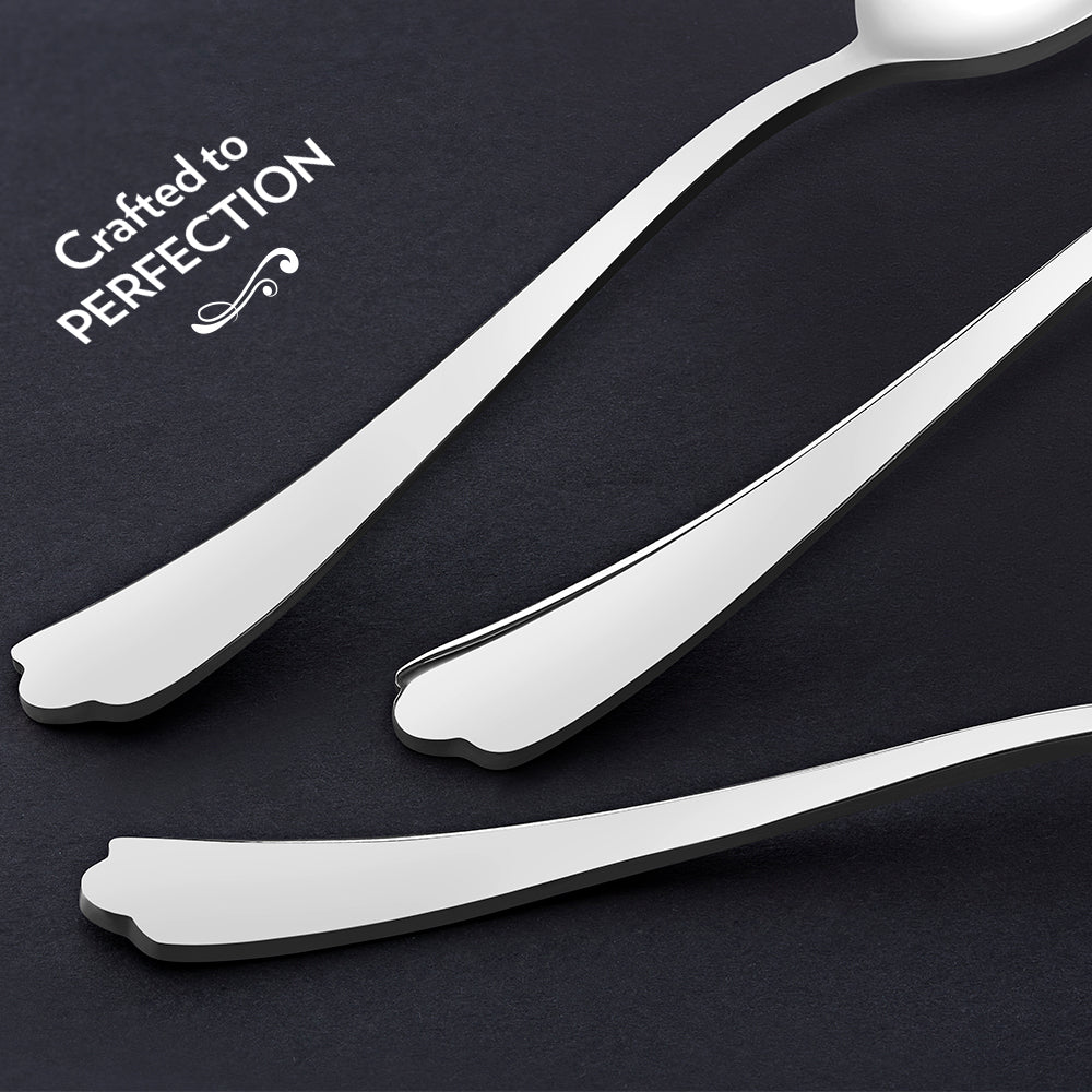 My Borosil Stainless Steel Cutlery Set of 6 - 18 cm Eva Dinner Spoon, Set of 6