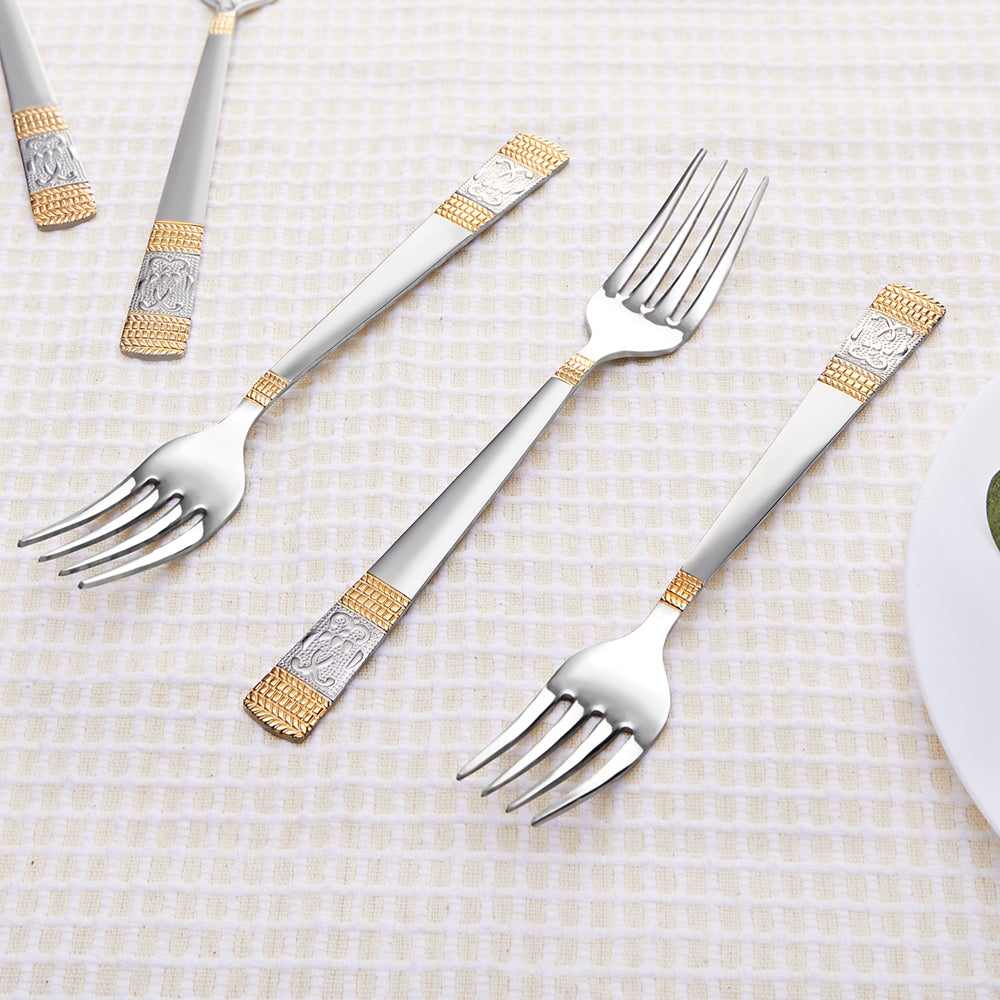 Borosil Venice Dinner Fork, Set of 6-18 cm