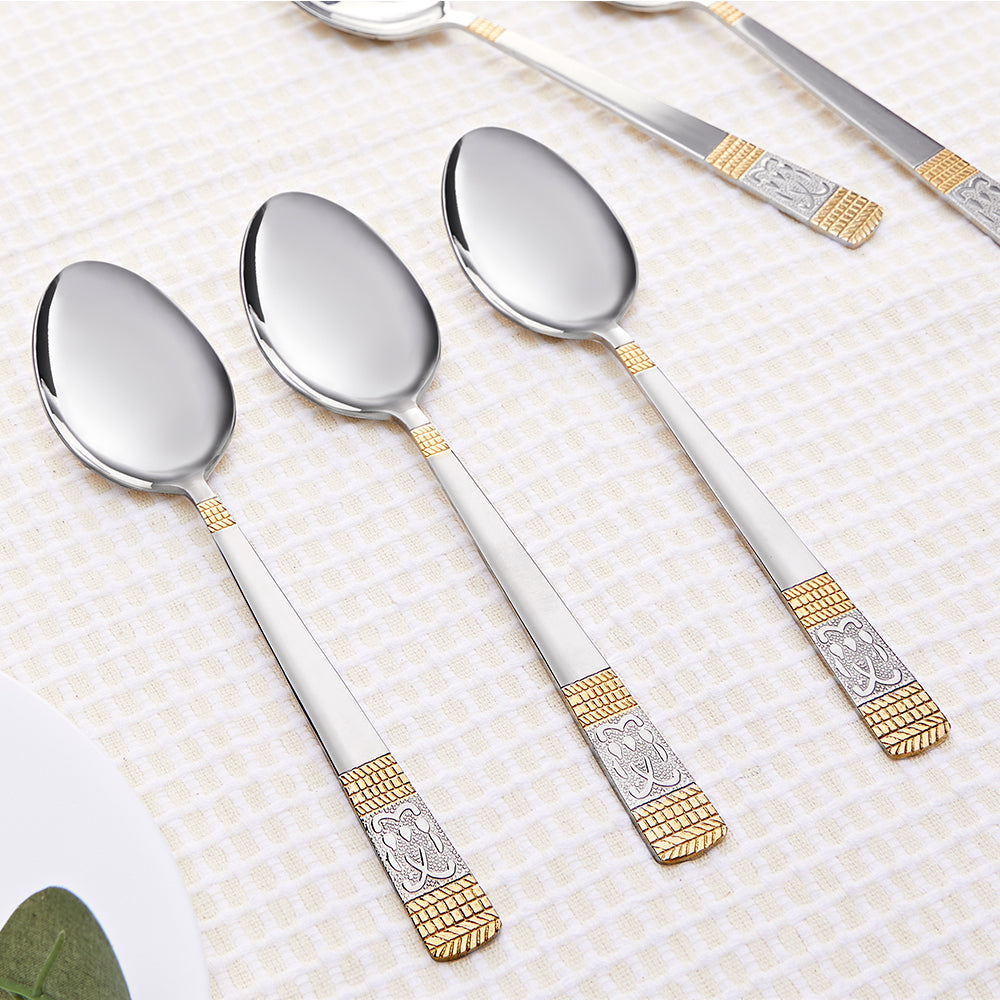 Borosil Venice Dinner Spoon, Set of 6-18.3 cm