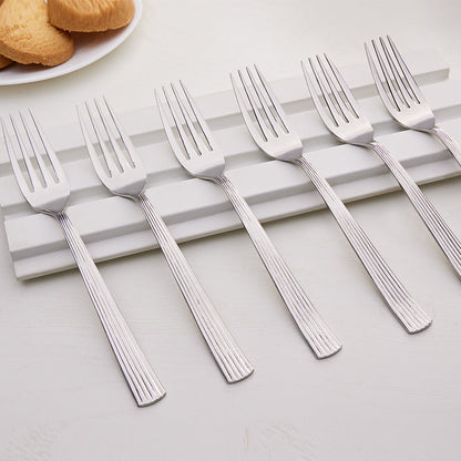 My Borosil Stainless Steel Cutlery Set of 6 - 18 cm Vintage Dinner Fork, Set of 6