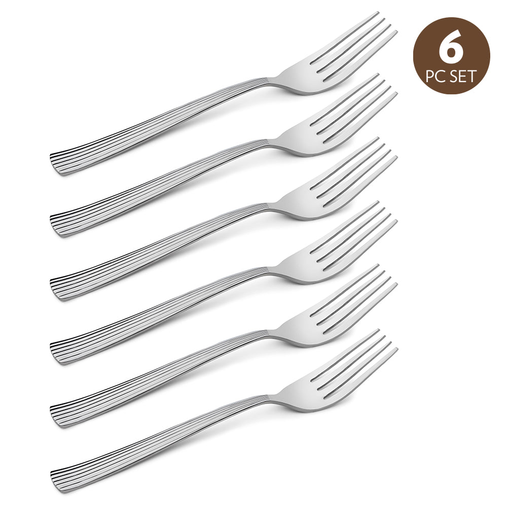 My Borosil Stainless Steel Cutlery Set of 6 - 18 cm Vintage Dinner Fork, Set of 6