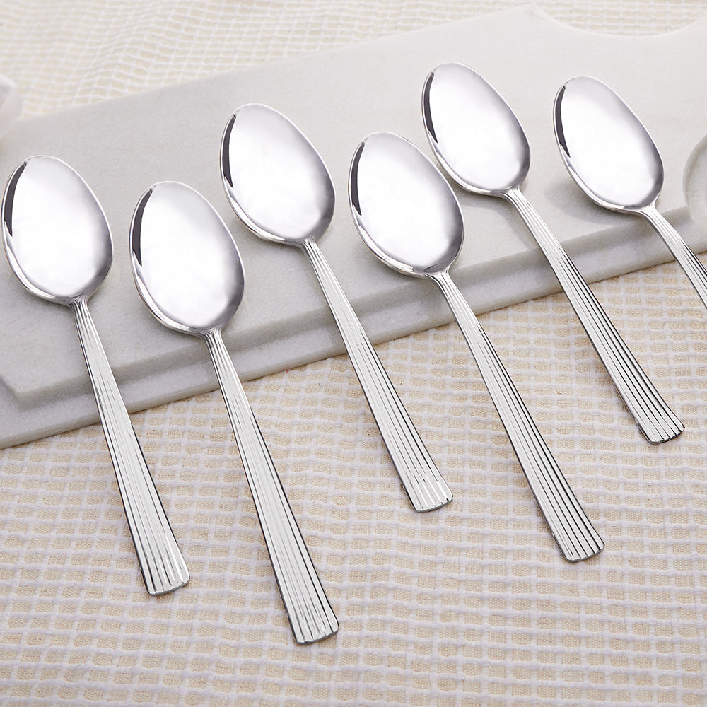Borosil Vintage Dinner Spoon, Set of 6-19.5 cm