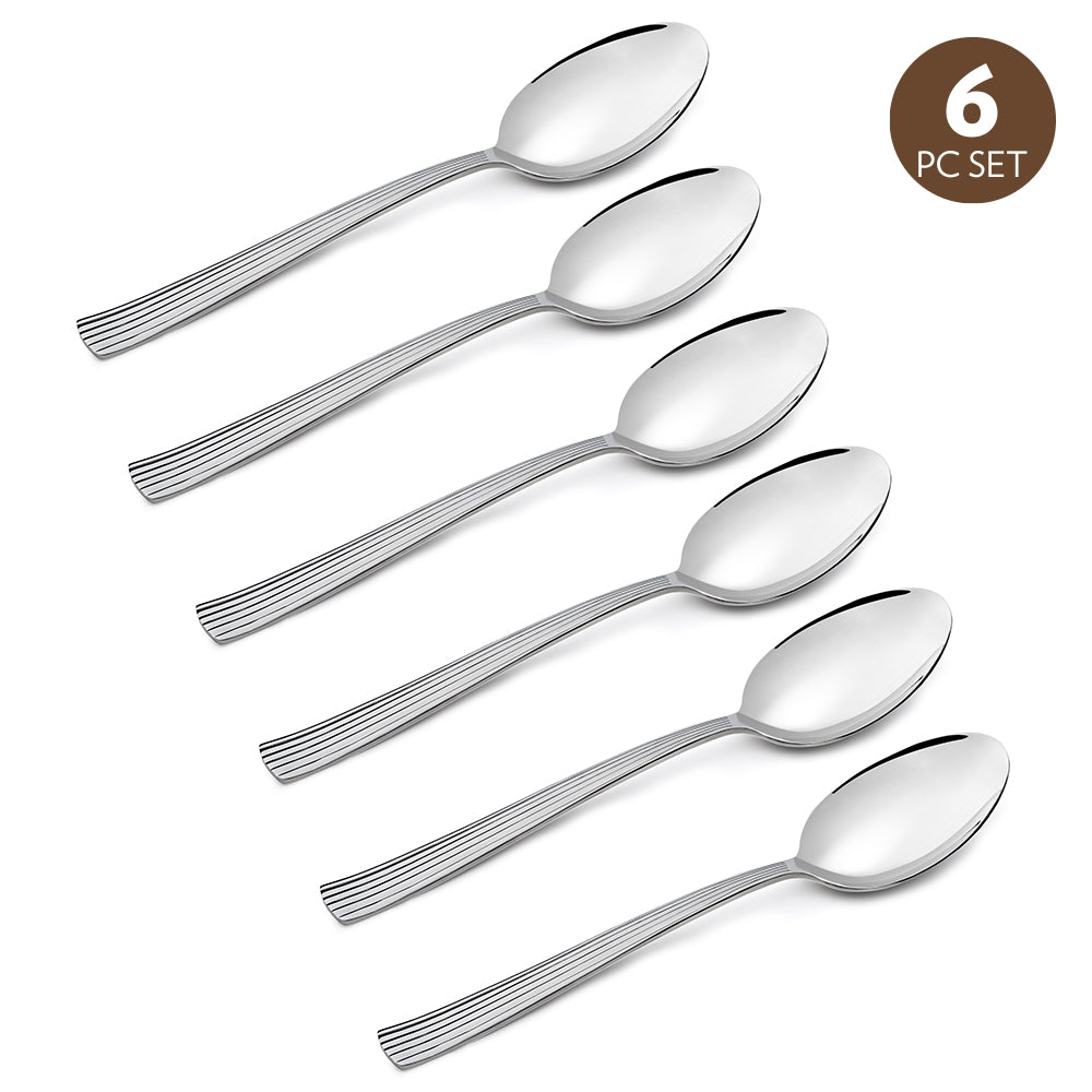 My Borosil Stainless Steel Cutlery Set of 6 - 18 cm Vintage Dinner Spoon, Set of 6