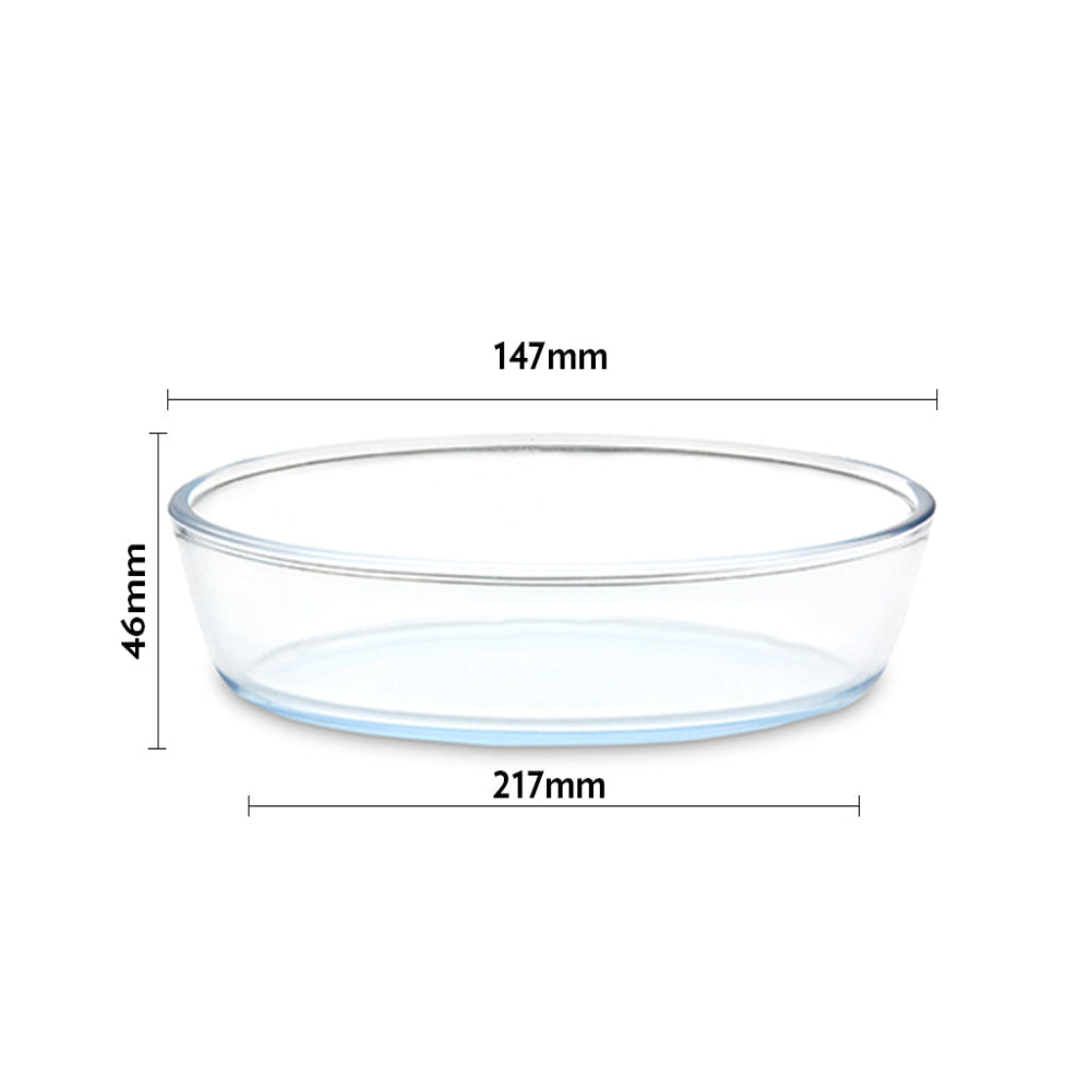 My Borosil Storage Containers 700 ml + 620 ml Oval Dish + Klip n Store Round Set