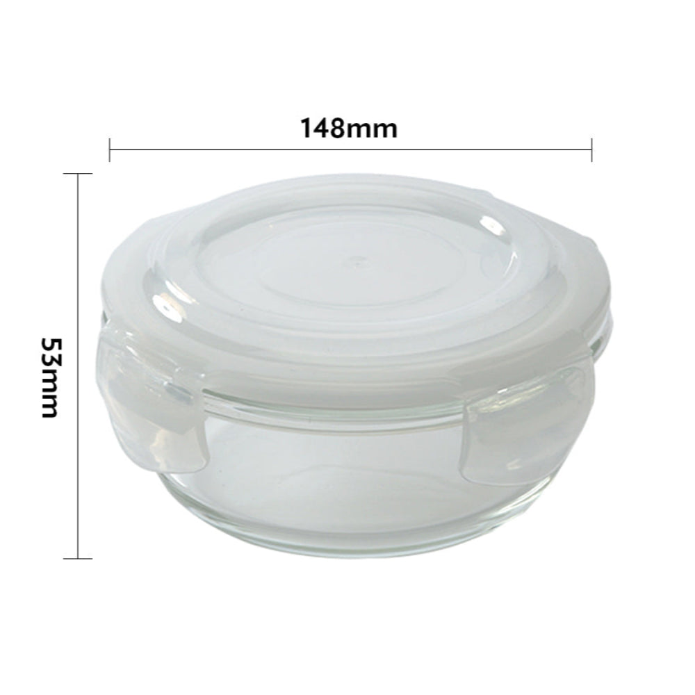 My Borosil Storage Containers 700 ml + 620 ml Oval Dish + Klip n Store Round Set