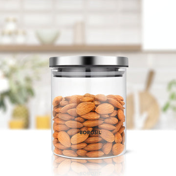 6pcs/set 100ml*6 Heat-resistant Glass Rotating Spice Jars With Tray