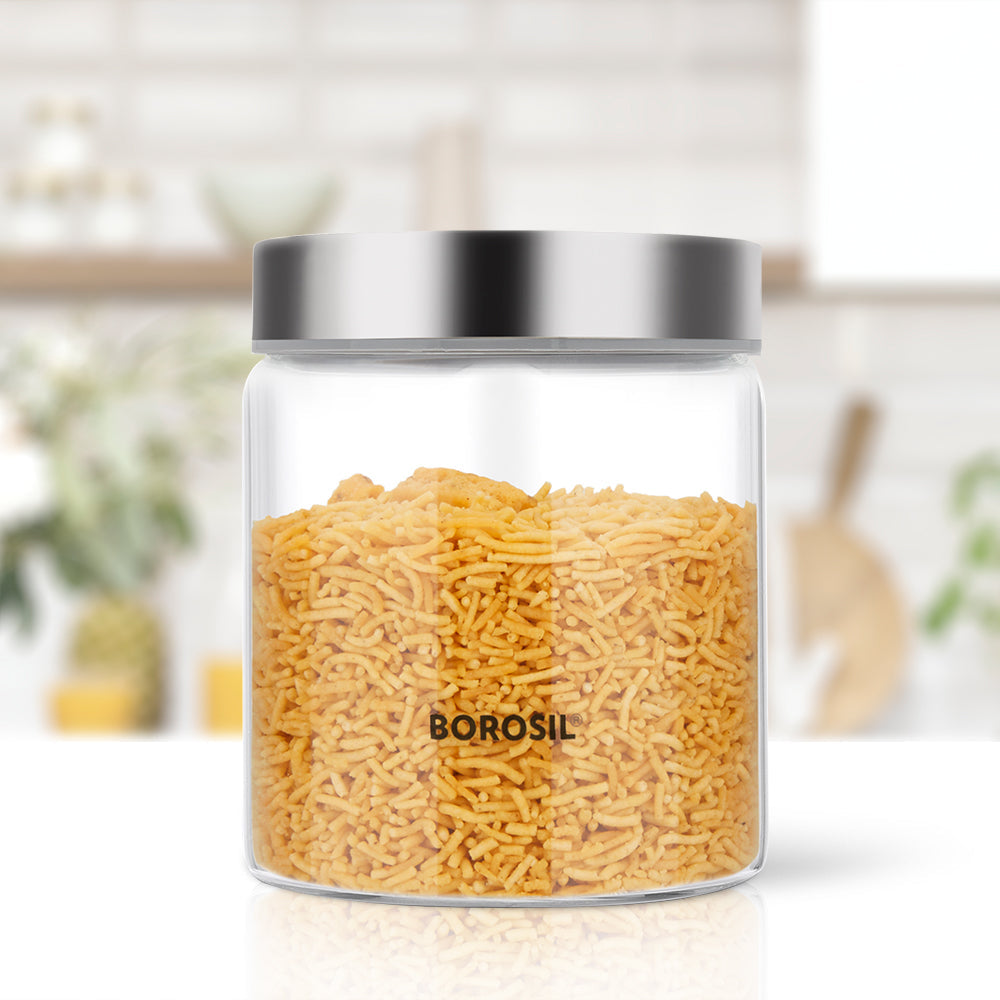 My Borosil Storage Jars 350 ml Endura Airtight Glass Jar