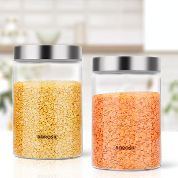 Luxury New 1200ml 3-layer Mason Borosilica Glass Jar Kitchen Food Bulk  Container Set For Spices Dried Fruit Storage Can Salad Bowl Box,New 1200ml  3-layer Mason Borosilica Glass Jar Kitchen Food Bulk Container
